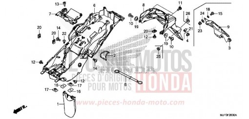 KOTFLUEGEL, HINTEN CRF1000DG de 2016